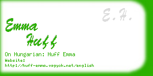 emma huff business card